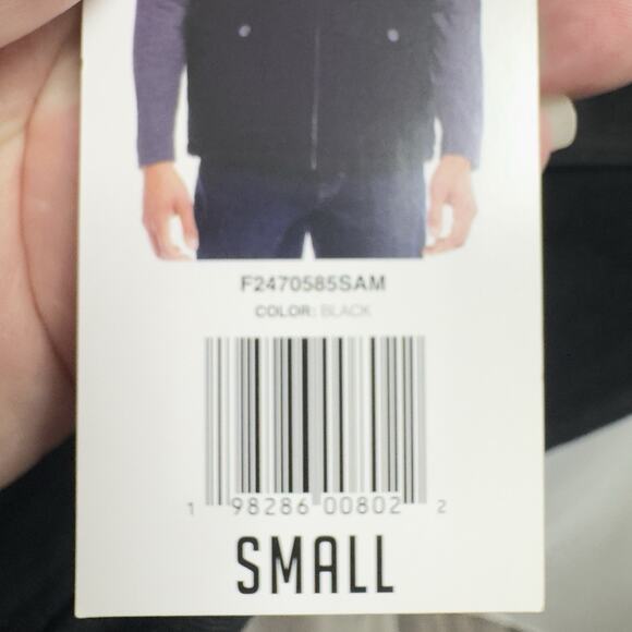 WP WEATHERPROOF Men's Workwear Vest Size Small Black Full Zip Quilted Sherpa - Picture 7 of 8